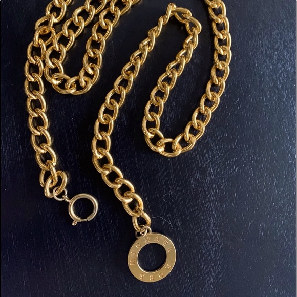 Michael Kors Gold Curb Chain Belt - Picture 6 of 9